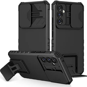 Samsung Galaxy A34 5g Kickstand Telefon Kılıfı Pc+ Tpu Slayt Kamera Kapağı ile Telefon Koruyucusu (Yurt Dışından)