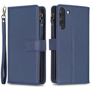 Samsung Galaxy S21 Fe 5g Manyetik Telefon Kapağı Pu Deri Cüzdan Stand Zippered Telefon Kılıfı (Yurt Dışından)