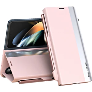 Samsung Galaxy Z Fold5 5g Şok Geçirmez Kasa Pu Deri+Pc Telefon Kapağı Kalemle (Yurt Dışından)
