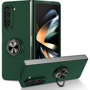 Samsung Galaxy Z Fold5 5g Yüzük Kickstand Telefon Kasası Destek Araba Montajı Sert Pc Koruyucu Kapak (Yurt Dışından)