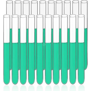 Zürih Ticaret Cam Deney Tüpü (18x180 mm) - 20 Adetlik Set - Hacim: 32 mL - Isıya Dayanıklı