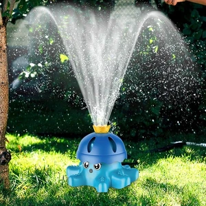 Learning Fun Ahtapot 360° Döner Su Fıskiyesi Banyo Bahçe Plaj Havuz Oyuncağı Su Fışkırtma Sprinkler