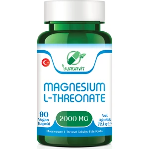 Magnesium L-Threonate Magnezyum L-Treonat 2000 Mg 90 Kapsül