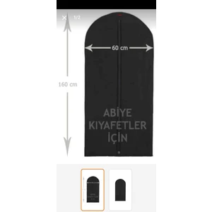 Abiye Elbise Kılıfı 5 Adet Fermuarlı Gamboç 60 cm × 160 cm Giyim Hurç