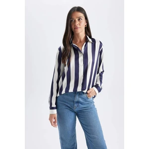 Oversize Fit Saten Uzun Kollu Gömlek T6892AZ23AU