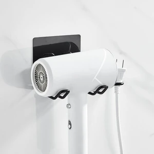 Buffer® Fön Makine Askısı Siyah Yapışkanlı Fön Makine Tutucu