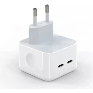 Uva Apple iPhone Apple iPad Apple Watch Apple Airpods Uyumlu 35W Çift Usb-C Bağlantı Şarj Aleti Adaptör
