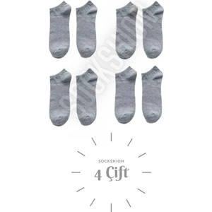 Unisex 4 Çift Pamuklu Patik Çorap - Rahat ve Şık Tasarım