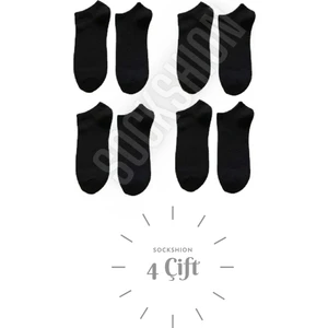 Unisex 4 Çift Pamuklu Patik Çorap - Rahat ve Şık Tasarım