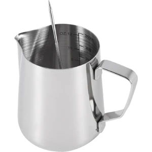 Süt Köpürtme Sürahi 350ML (12OZ)BUHAR Sürahi Paslanmaz Çelik Süt Kahve Cappuccino Latte Art Barista Sürahi Süt Sürahi Sürahi Fincan ve Dekorasyon Kalemi (Yurt Dışından)