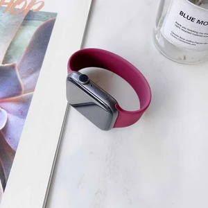 Heptek İletişim Apple Watch 2/3/4/5/6/7/8/se/nike 38MM 40MM 41MM Mat Silikon Kordon Large 15,5cm (Krd-31)