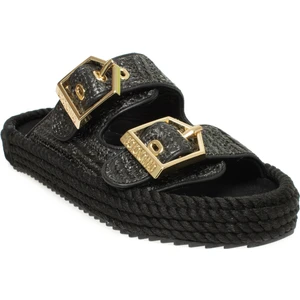 Sydney-Z Hasır Siyah Kadın Terlik