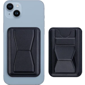 Heptek İletişim Magnetic Standlı Kartlık Deri Malzemeden Üretilmiştir Magsafe Özelliğini Etkilemez (Crd-03)