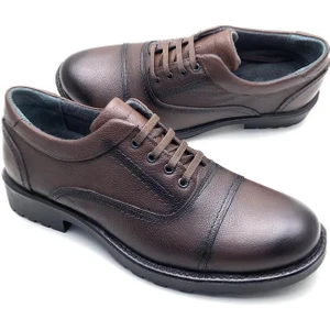 Büyük Numara Deri Ortopedik Kışlık Erkek Ayakkabı