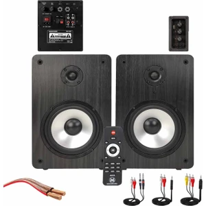 Maxword RM-500 Aktif Stüdyo Referans Monitörü 5 Inç Çift bluetooth USB 180 Watt