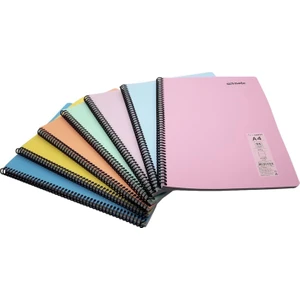 My Note A4 96 Yap.(3 Kareli + 1 Çizgili ) Spiralli Defter Flex Past.(4 Adet)