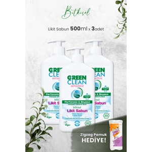 U Green Clean Organik Kokusuz Likit Sensitive Sabun 500 Ml X 3 Adet