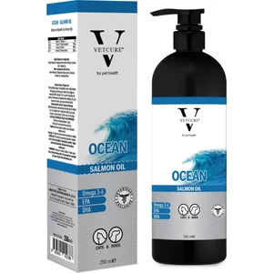 Ocean Salmon Oil Kedi ve Köpekler Için Somon Yağı Desteği 250 ml