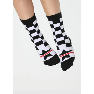 Star Dama Desenli Unisex Çocuk Çorap