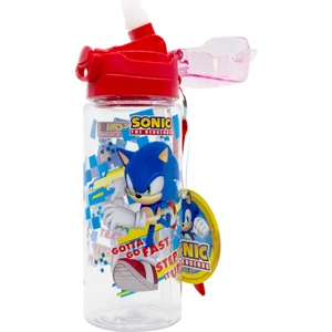 Sonic The Hedgehog Pipetli Askılı Kilitlenebilir Su Matarası 500ML