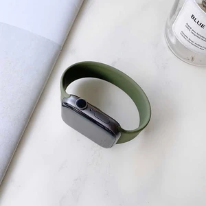 Heptek İletişim Apple Watch 2/3/4/5/6/7/8/se/nike 38MM 40MM 41MM Mat Silikon Kordon Large 15,5cm (Krd-31)