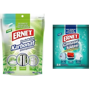Temizlik Için Karbonat 1,5 Kg+ Ernet Çamaşır Sodası 500 gr