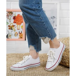 Unisex Günlük Beyaz Spor Ayakkabı Tekstil Malzeme ile Ortopedik Taban 2 cm Topuk