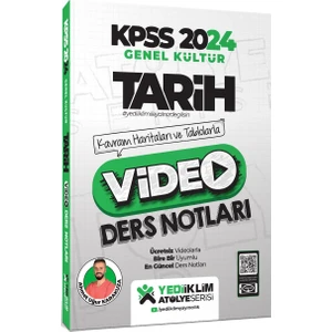 Yediiklim Yayınları 2024 KPSS Atölye Serisi Tarih Video Ders Notları