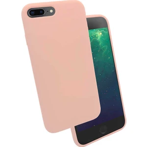 Heptek İletişim Apple iPhone 8 Plus Kılıf Lansman Dokulu Kadife Iç Yüzey Yüksek Kalite Yumuşak Silikon Kapak (Silk)