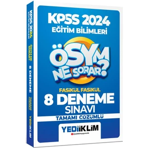 Yediiklim Yayınları 2024 KPSS ÖSYM Ne Sorar Eğitim Bilimleri Tamamı Çözümlü 8 Fasikül Deneme