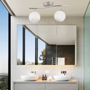 RİLEY 2Lİ KROM SPOT YUVARLAK CAMLI MUTFAK- BANYO AVİZE