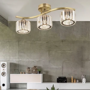 Tufty 3Lü Eskitme Kristalli Modern Yatak Odası Salon Kristal Avize