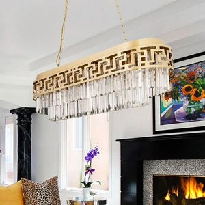 Merlin Sıralı Eskitme Kristalli Taşlı Modern Tasarım Yemek Masası Üstü Kristal Salon Avize