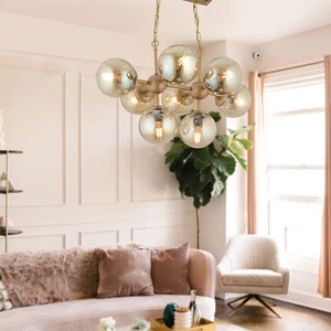 Lamia 8Li Eskitme Modern Sarkıt Mutfak Yemek Masası Üstü Salon Avize