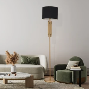 Matisse Siyah Şapkalı Eskitme Dekoratif Tasarım Ayaklı Abajur Lamba Modern Metal Lambader