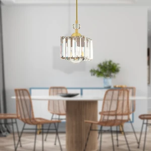 Brandy Eskitme Tekli Kristalli Taşlı Modern Tasarım Kristal Salon Avize