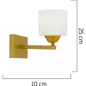 Minel Gold Duvar Lambası Yatak Odası-Yatak Başı-Banyo İçin Modern Aplik