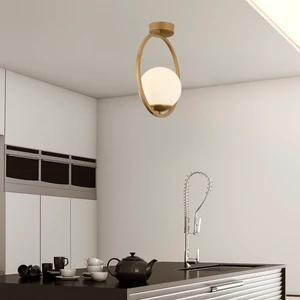 Lifos Tekli Eskitme Boyalı Plafonyer Modern Mutfak Salon Avize