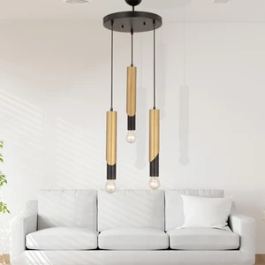 Vegamu 3Lü Yuvarlak Eskitme Modern Koridor Mutfak Salon Retro Avize