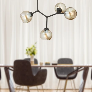 Liva 4Lü Siyah Modern Genç Odası Mutfak Retro Salon Avize