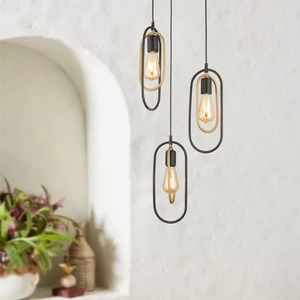 Lotus 3Lü Yuvarlak Eskitme Modern Sarkıt Mutfak Yatak odası Salon Sarkıt Avize