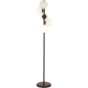 Uzel 5Li Siyah Modern Tasarım Metal Lambader