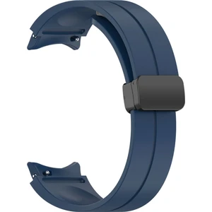 Samsung Galaxy Watch 6 40MM Kordon Silikon Mıknatıslı Ayarlanabilir HS19 Lacivert
