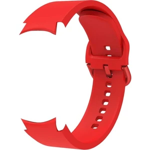 Samsung Galaxy Watch 6 Classic 47MM Kordon Model Uyumlu Kançalı Silikon Krd 50 Kırmızı