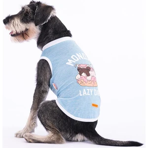 Buz Mavi Lazy Kedi Köpek Tişörtü - Kedi Köpek Kıyafeti