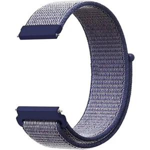 Samsung Galaxy Watch 6 Classic 47MM Kordon Cırtcırt Kumaş Ayarlanabilir Lacivert