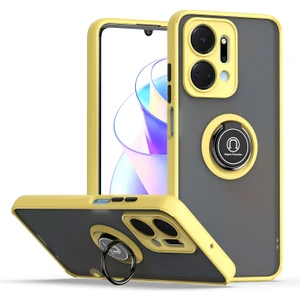 Honor X7A Için Telefon Kılıfı Şeffaf Tampon Telefon Kılıfı Standlı Kapak (Yurt Dışından)