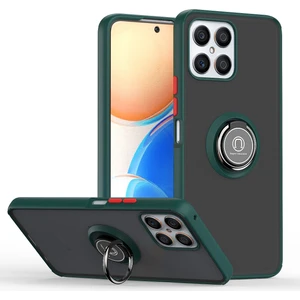 Honor X8 Için Telefon Kılıfı Şeffaf Tampon Telefon Kılıfı Standlı Kapak (Yurt Dışından)