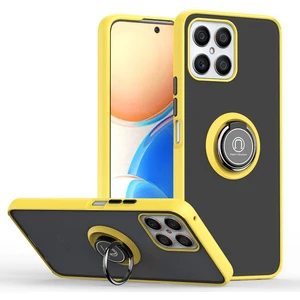Honor X8 Için Telefon Kılıfı Şeffaf Tampon Telefon Kılıfı Standlı Kapak (Yurt Dışından)