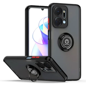 Honor X7A Için Telefon Kılıfı Şeffaf Tampon Telefon Kılıfı Standlı Kapak (Yurt Dışından)